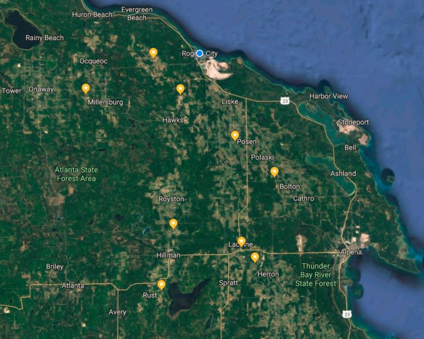 WBC 2018 monitoring sites